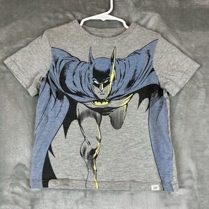 Baby Gap DC T-Shirt Boys 5 Gray Batman Graphic Print